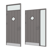 Fixed side-/toplight for doors